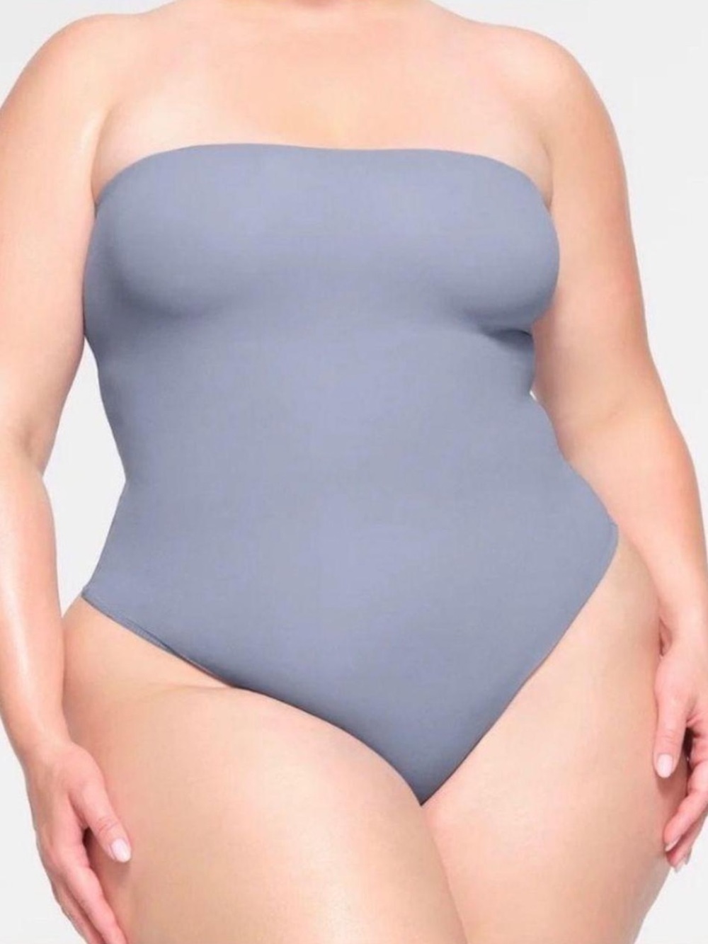 SKIMS Fits Everybody Strapless Bodysuit Slate